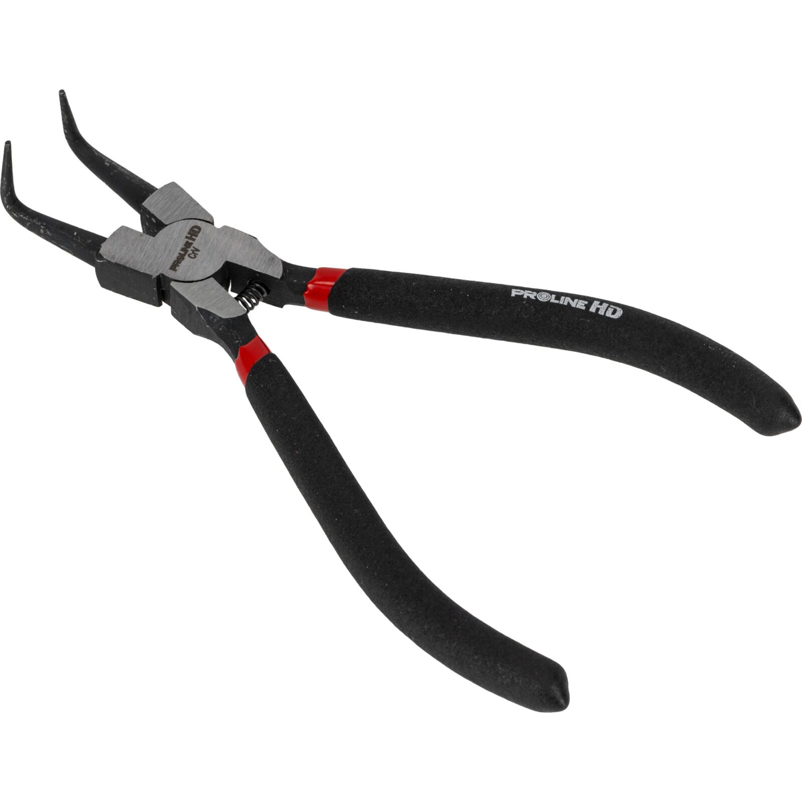 PROLINE TOOLS Spårringstång vinklade käftar 180 mm, för invändiga spårringar, Proline - 3