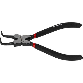 PROLINE TOOLS Spårringstång vinklade käftar 180 mm, för invändiga spårringar, Proline