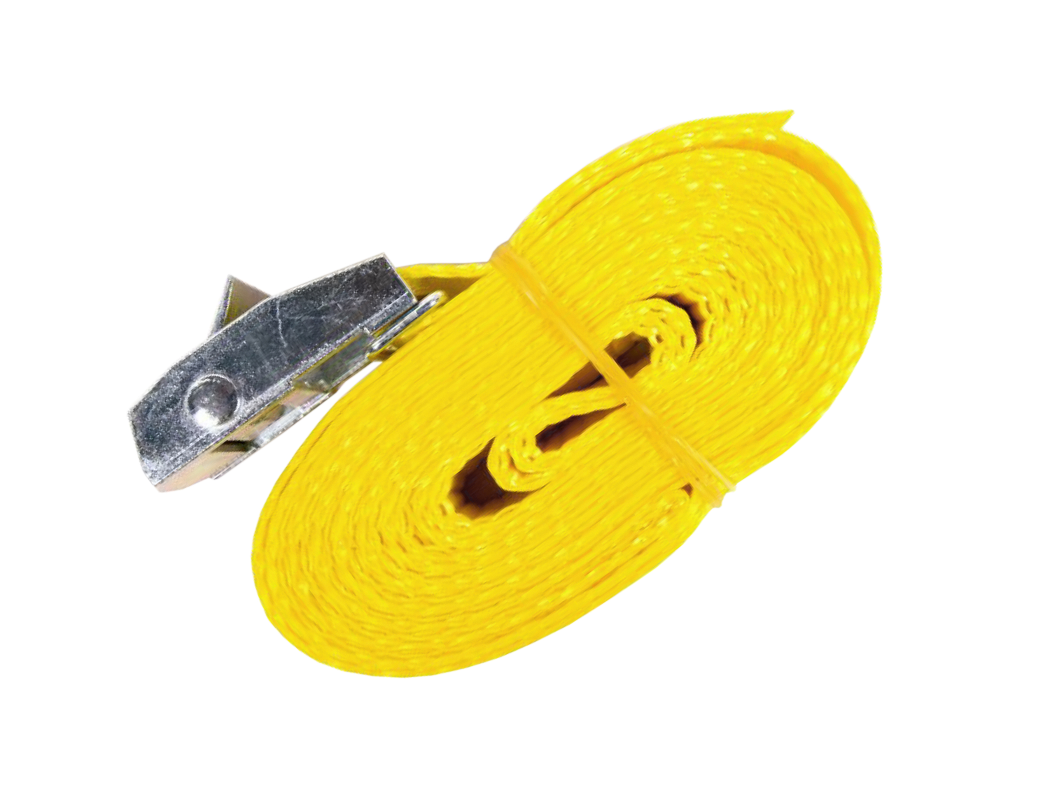 Kamlåssurrning 25 mm 2,5 m gul 250 kg (rakt drag)