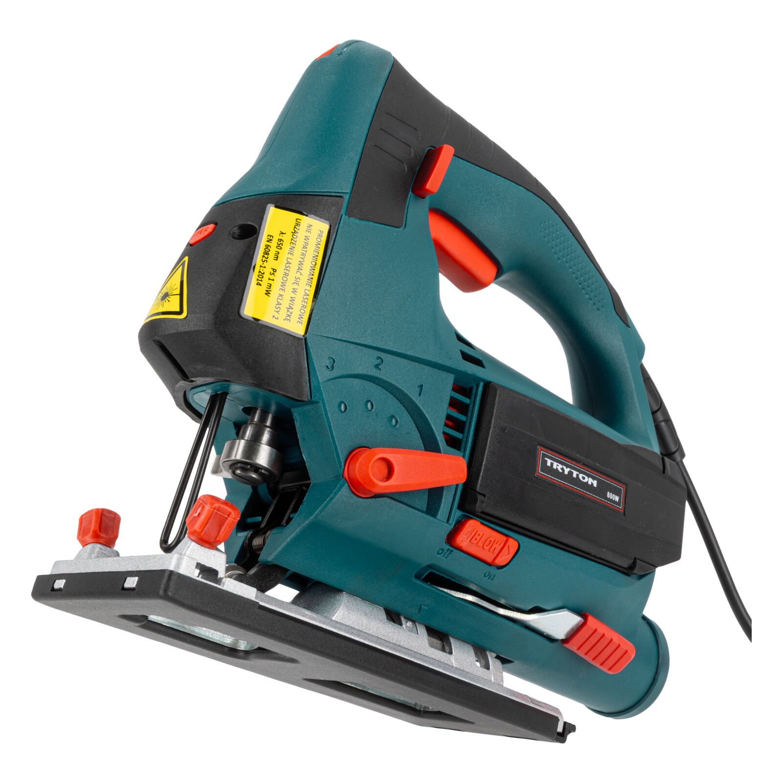 Tryton Sticksåg 800W, 0-3000 sågningar/min, 110 mm, LASER, inkl. väska - 2