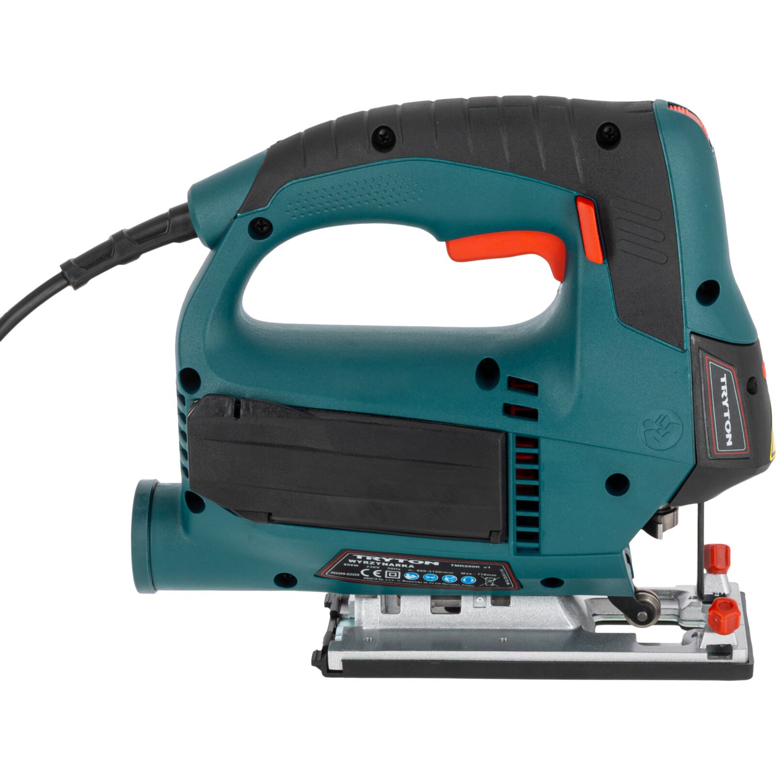 Tryton Sticksåg 800W, 0-3000 sågningar/min, 110 mm, LASER, inkl. väska - 5