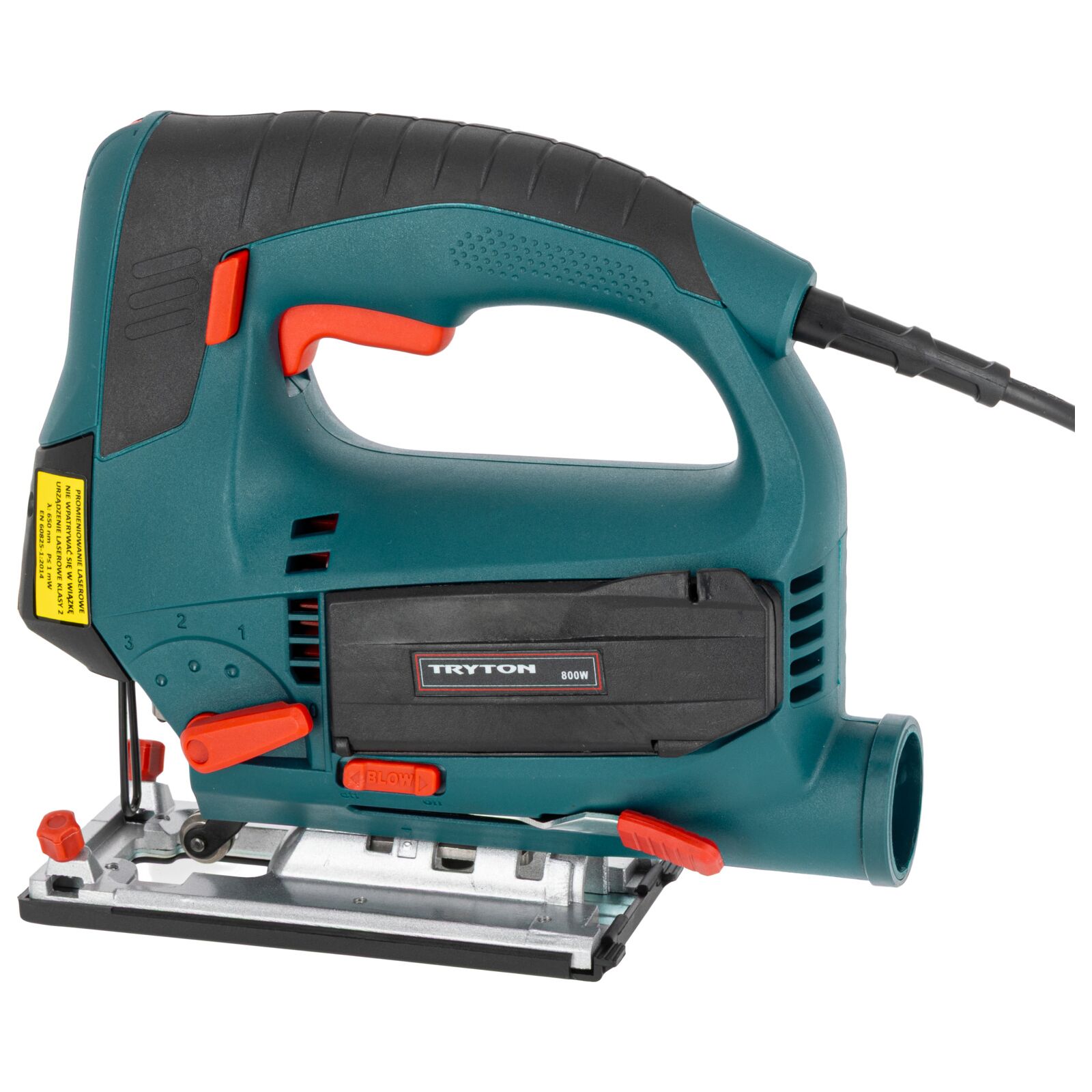 Tryton Sticksåg 800W, 0-3000 sågningar/min, 110 mm, LASER, inkl. väska - 6