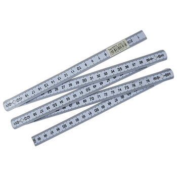 Vikbar plastmåttstock, 1 meter, slagtålig plast, Beast