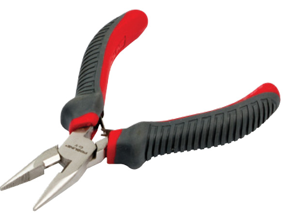 PROLINE TOOLS Flacktång 160 mm, Rundad Käft, Räfflad Grepyta, Proline