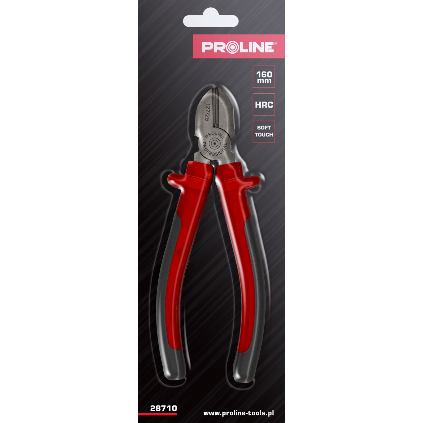 PROLINE TOOLS Sidavbitare 160 mm, Drop Forged, Härdat, Satin Finish, Tungt Utförande, Plast och Gummi, Grå och Mörkblå, Proline - 7