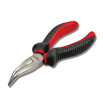 PROLINE TOOLS Flacktång böjd 160 mm, rundad käft, Proline