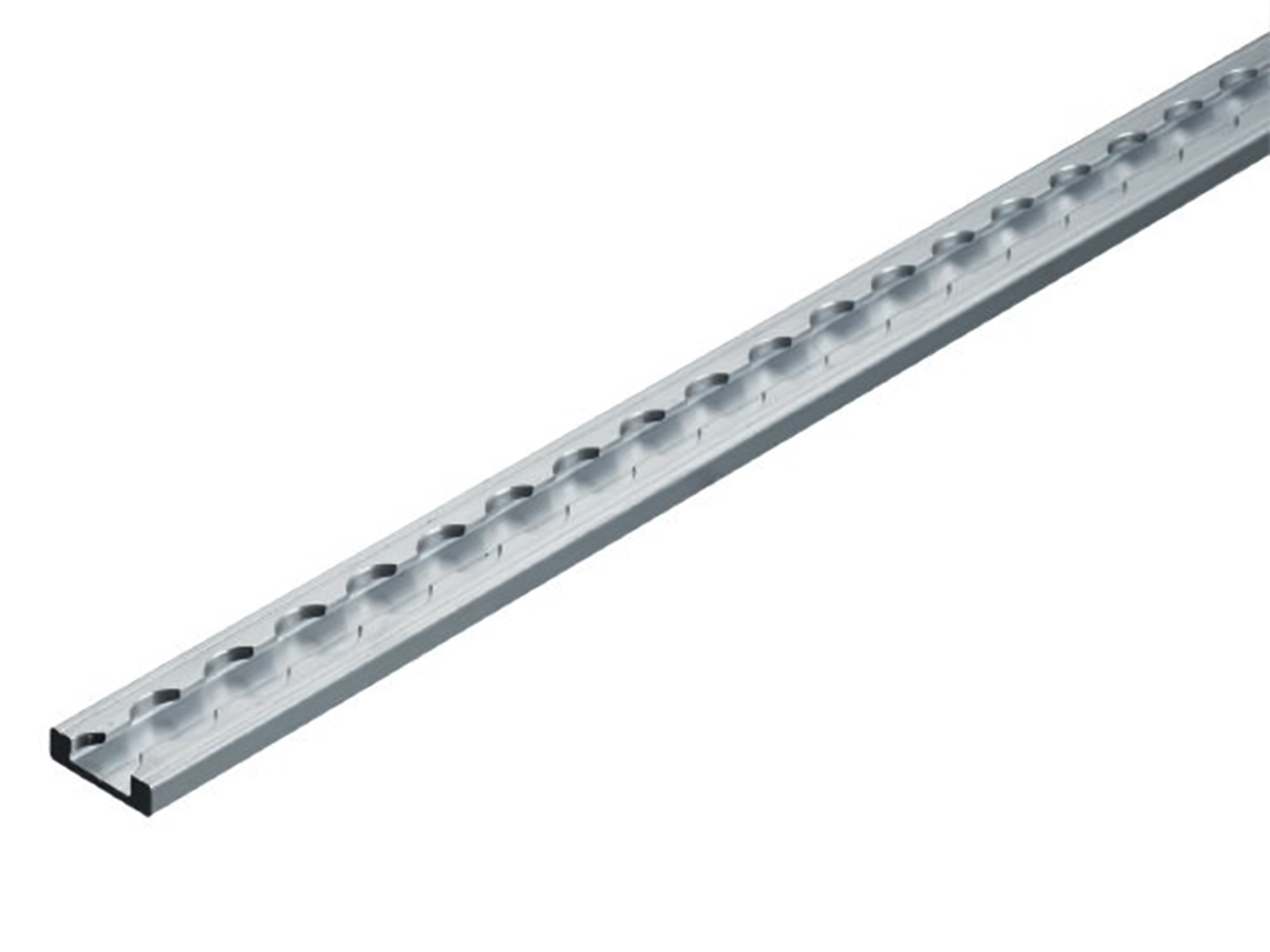 Airlineskena utanpåliggande 2 998 mm med spår