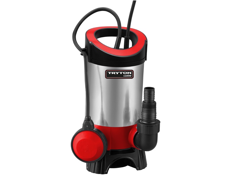 Tryton Dränkbar pump för smutsigt vatten, 1100W, 11m / 7m