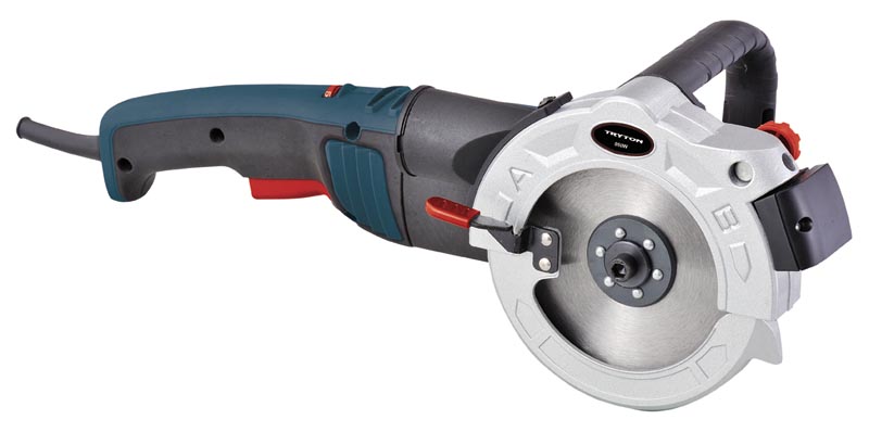Tryton Såg med Dubbla Blad 860W, 125 mm, 3000-5500 RPM, Laser, Inkl. Väska