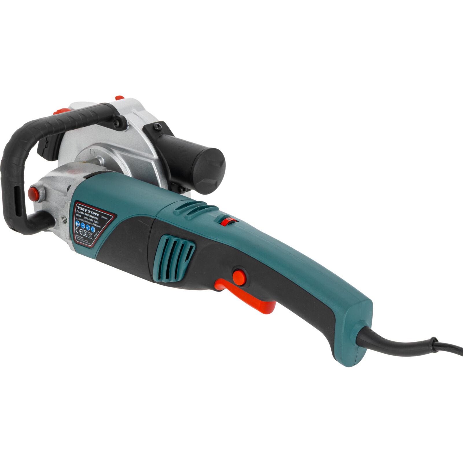 Tryton Såg med Dubbla Blad 860W, 125 mm, 3000-5500 RPM, Laser, Inkl. Väska - 5
