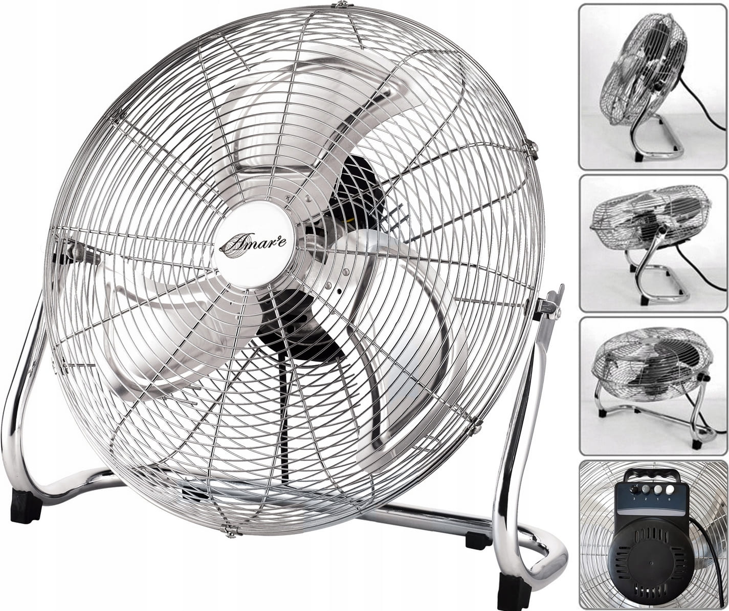 Kraftfull fläkt 90W 50 cm (20), golvfläkt, ganska tyst