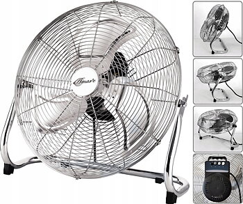 Kraftfull fläkt 90W 50 cm (20), golvfläkt, ganska tyst