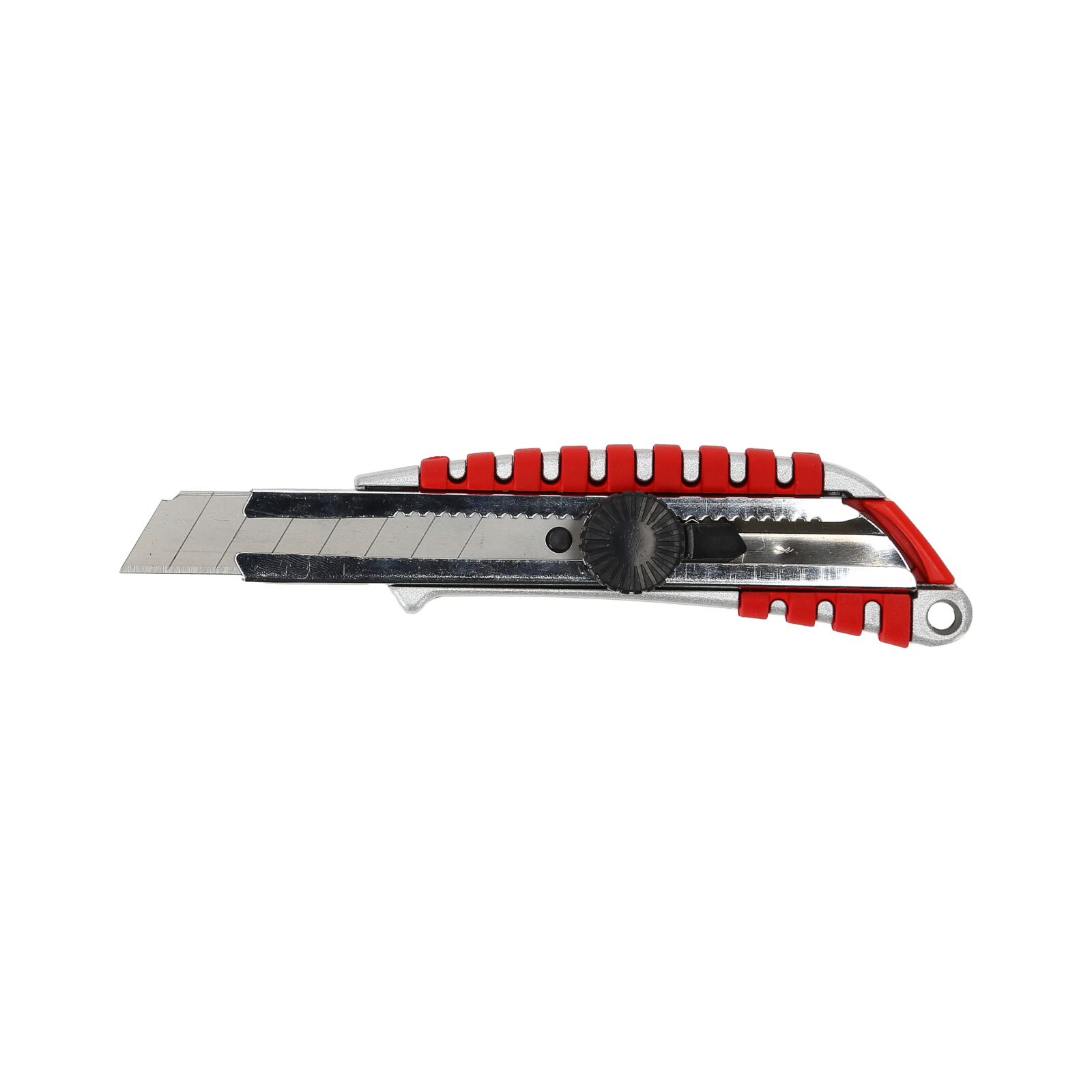 PROLINE TOOLS Retraktabel Kniv 18 mm, SK5, Aluminium/Gummihandtag, Proline