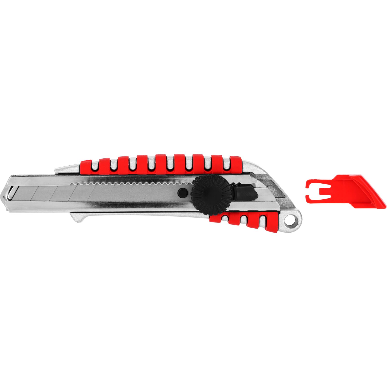 PROLINE TOOLS Retraktabel Kniv 18 mm, SK5, Aluminium/Gummihandtag, Proline - 4