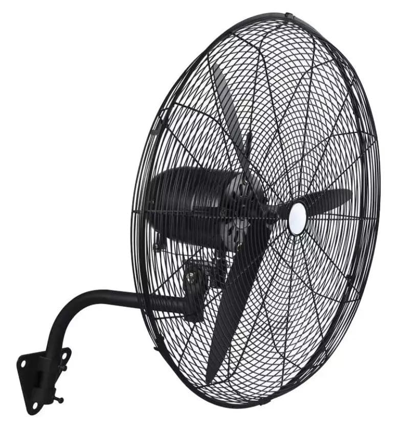 Kraftfull väggfläkt 65 cm 210W - industrifläkt för väggmontering, 12300 m3/h m3/h