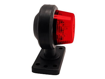 LED Positionsljus 110 mm med täcklock röd