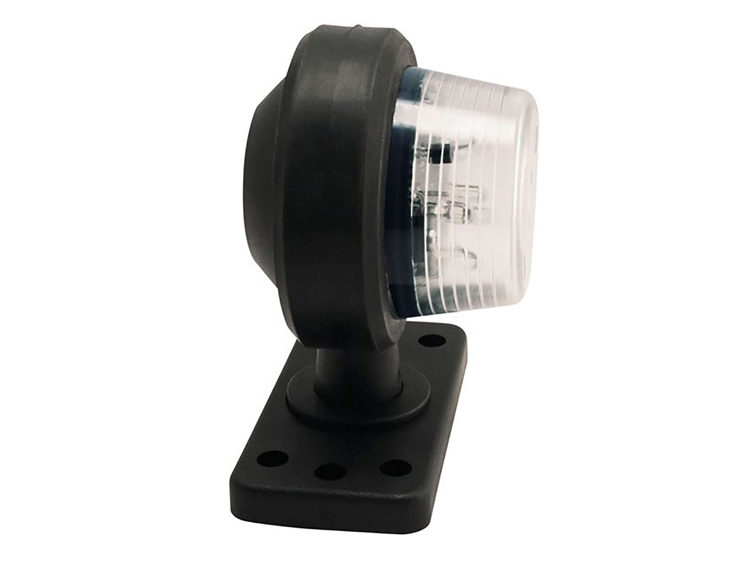 LED Positionsljus 110 mm med täcklock vit