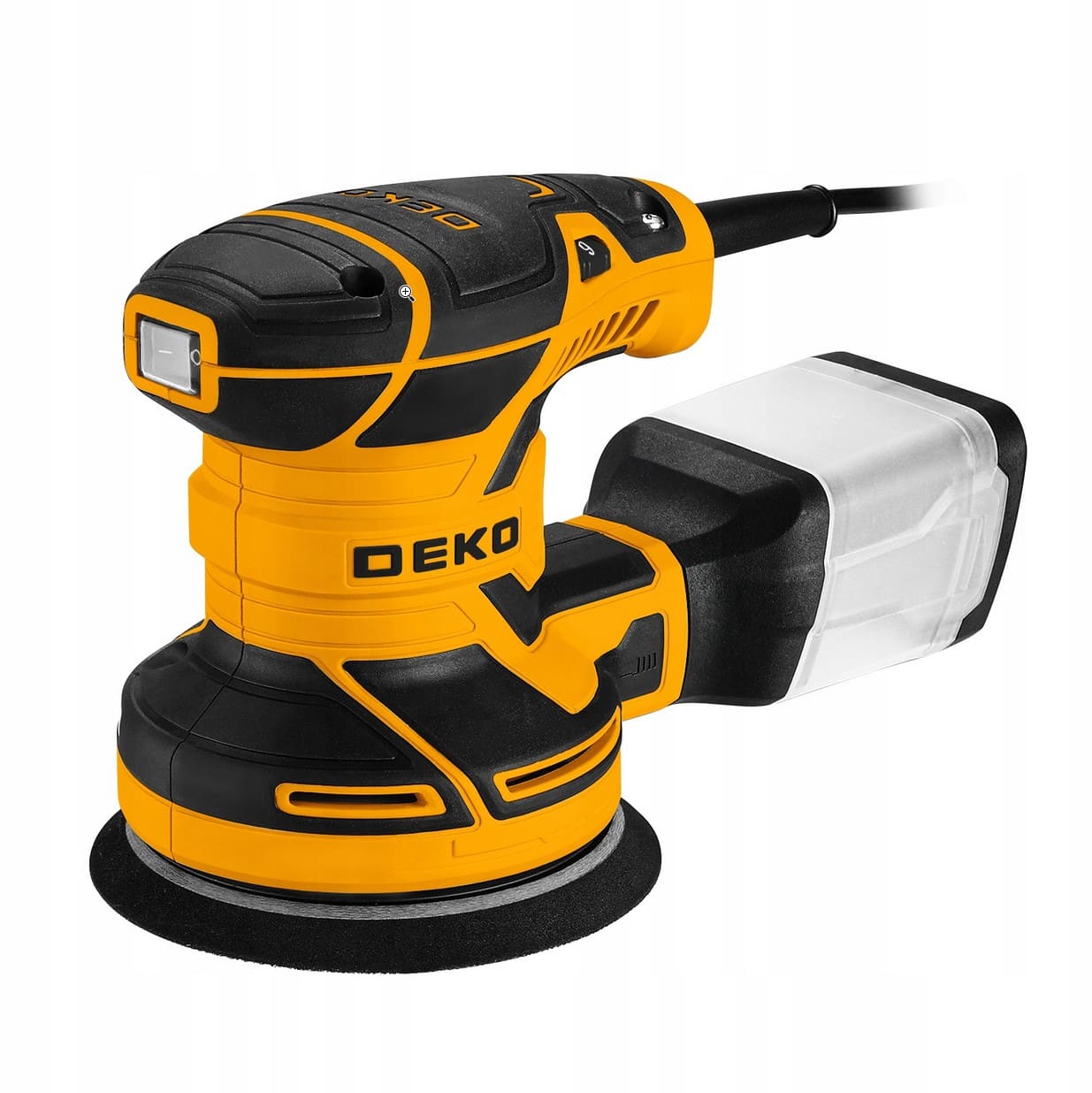 Oscillerande polermaskin 230V 125 mm, 320 W, 7000-14000 RPM, justering av sliprondeller, Deko - 7