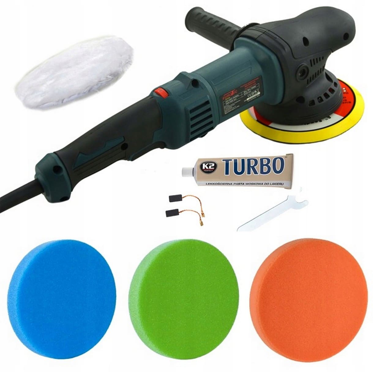 Oscillerande polermaskin 230V 150 mm, 1800 W, 2800-5500 RPM, EuroTec