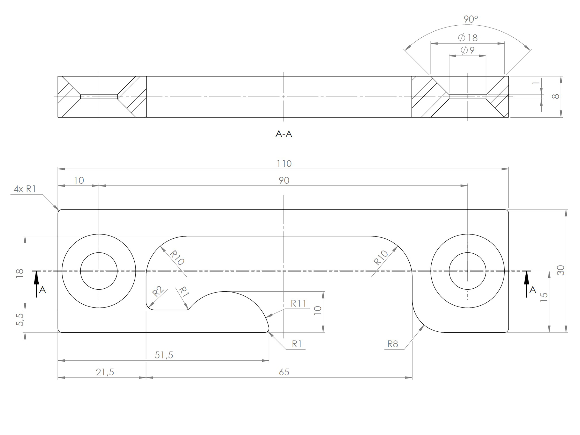 Kolv och slutbleck rfs 8mm - 2