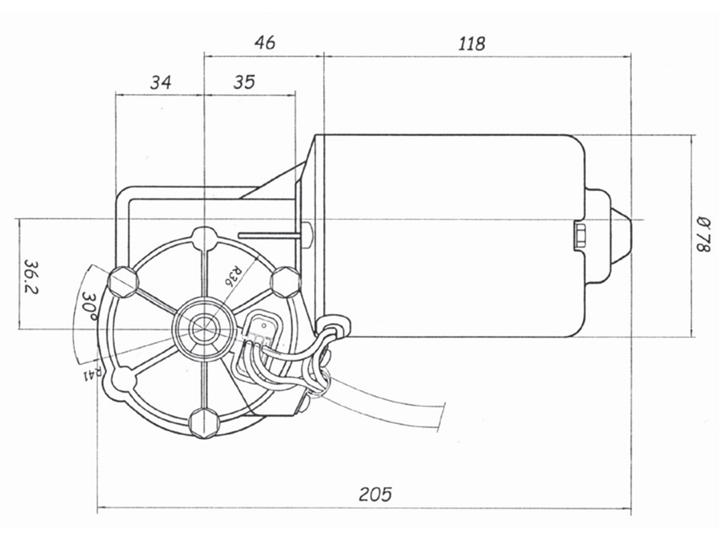 DOGA torkarmotor 319 24V 00 gr