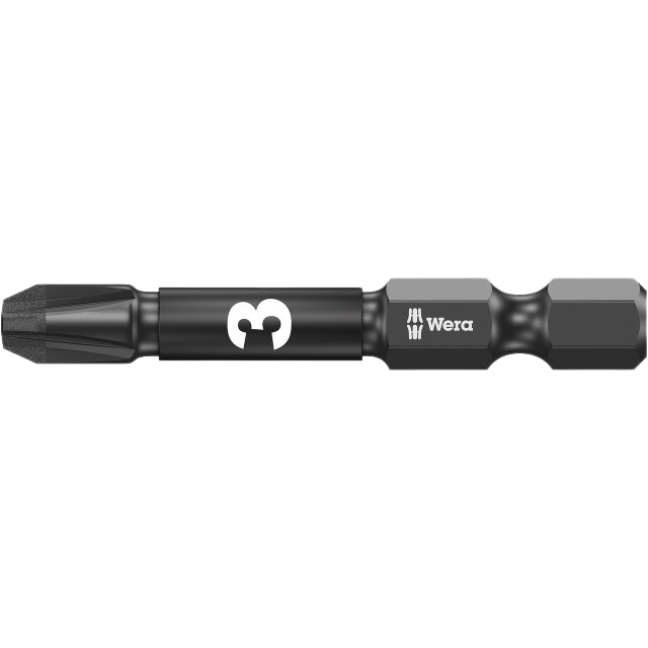 Pozidriv bit PZ3 x 50 mm 1 WERA 855/4 IMP DC Impaktor Diamond bit, 5-pack