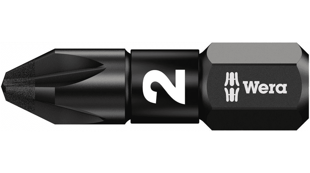 Pozidriv bit PZ2 x 25 mm 1 WERA 855/1 IMP DC Impaktor Diamond bit, 10-pack