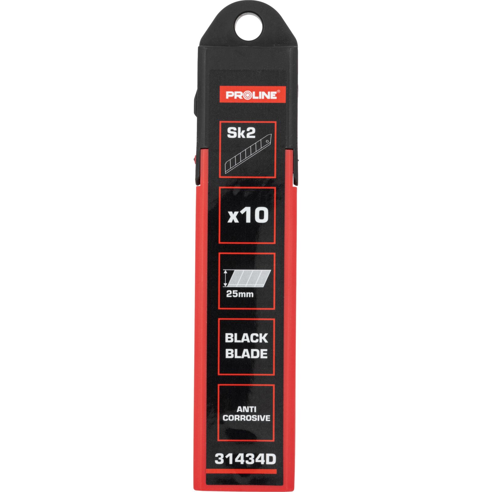 PROLINE TOOLS Svarta Brytblad 25*0, 7 mm, 10st på kort, Proline