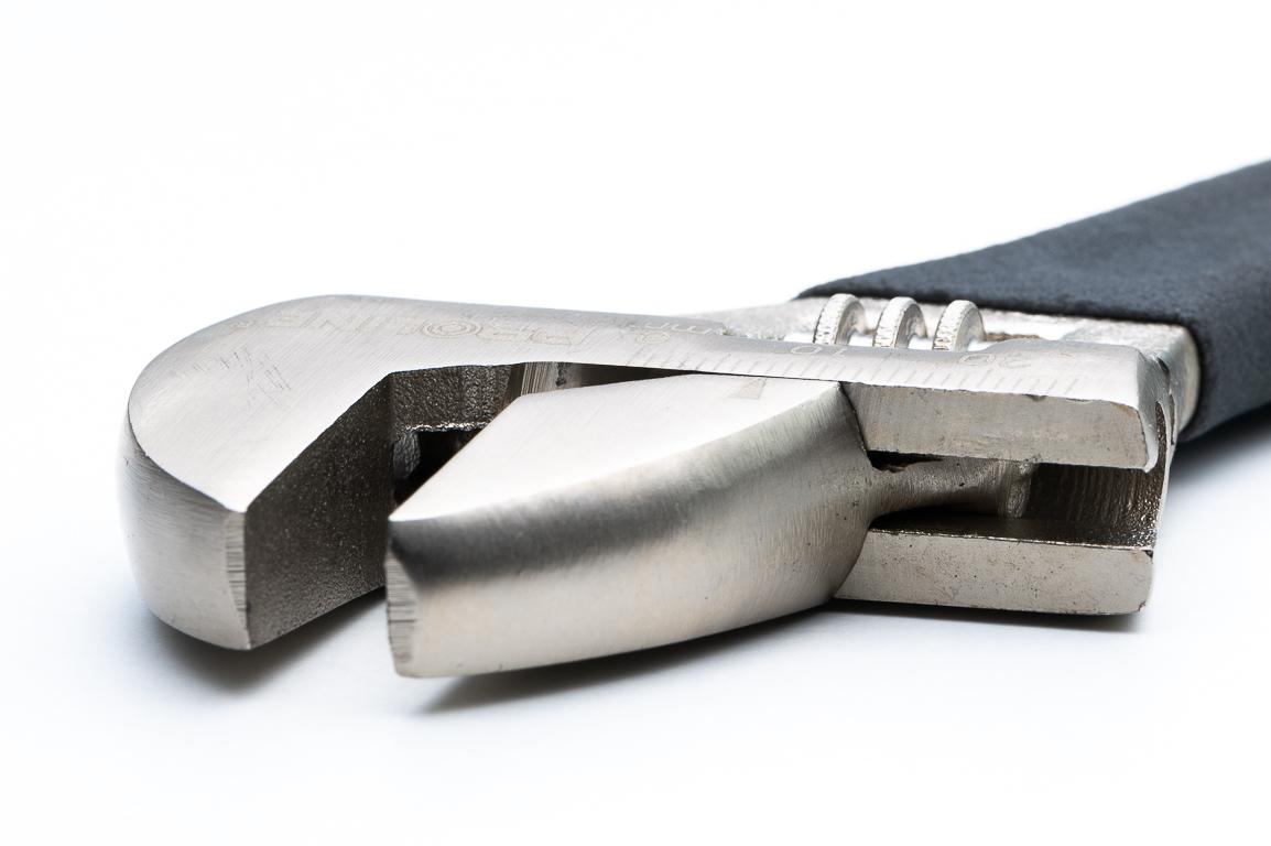 PROLINE TOOLS Skiftnyckel 150-600 mm, 19-62 mm, drop forged, kolstål, satin finish, gummibeklätt handtag, med skala, Proline (Storlek (mm) : 250) - 8