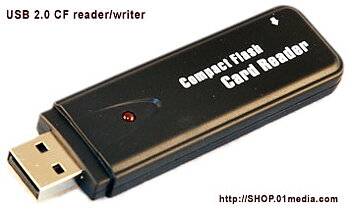 Memory card CF reader/writer, pocket size, USB 2.0