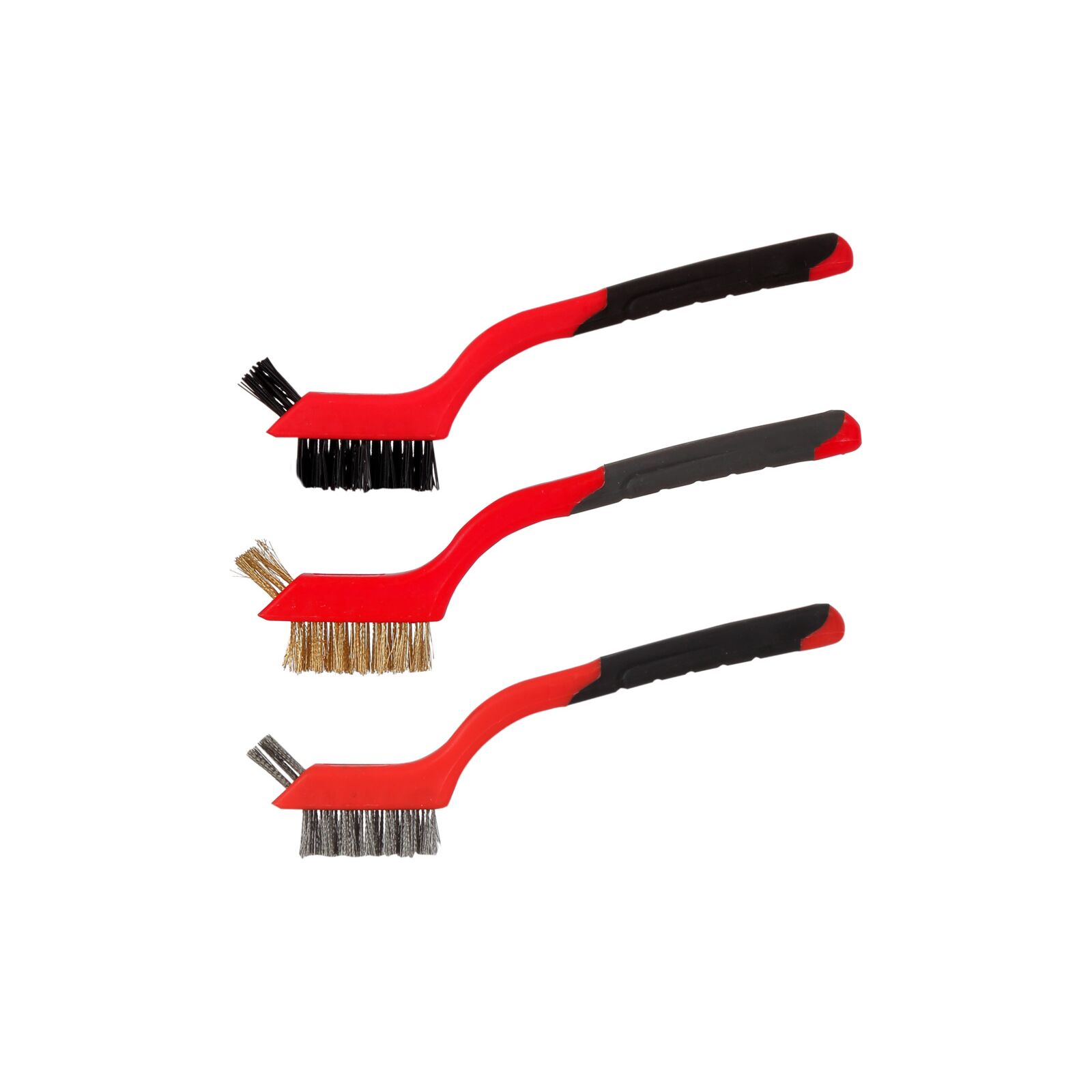 PROLINE TOOLS Trådborstar 3 Delar set, 3 x 7 Rader, 180 mm, Proline