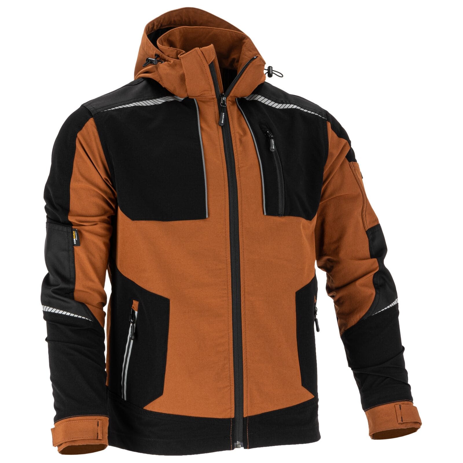 LahtiPro Jacka stretch, slim fit, brun-svart, CE, LAHTI (Storlek : L) - 2