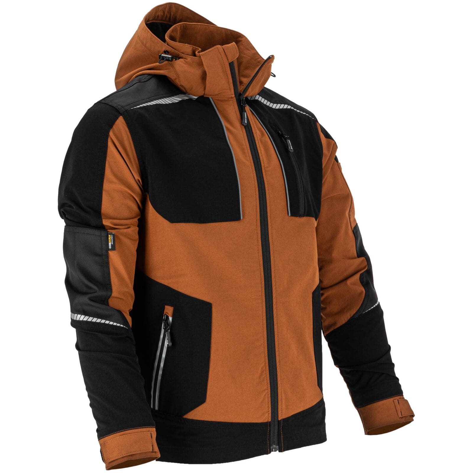LahtiPro Jacka stretch, slim fit, brun-svart, CE, LAHTI (Storlek : L) - 10