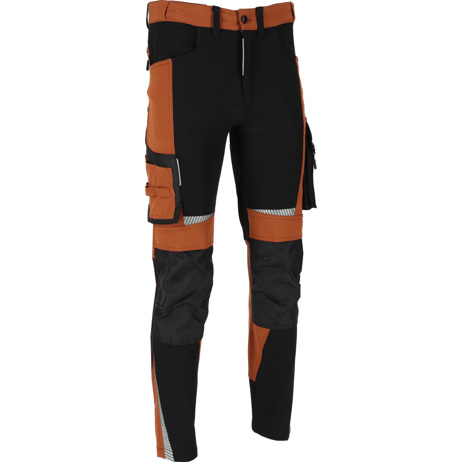 LahtiPro Arbetsbyxor Stretch Slim Fit, brub-svart, CE, LAHTI (Storlek : S) - 5