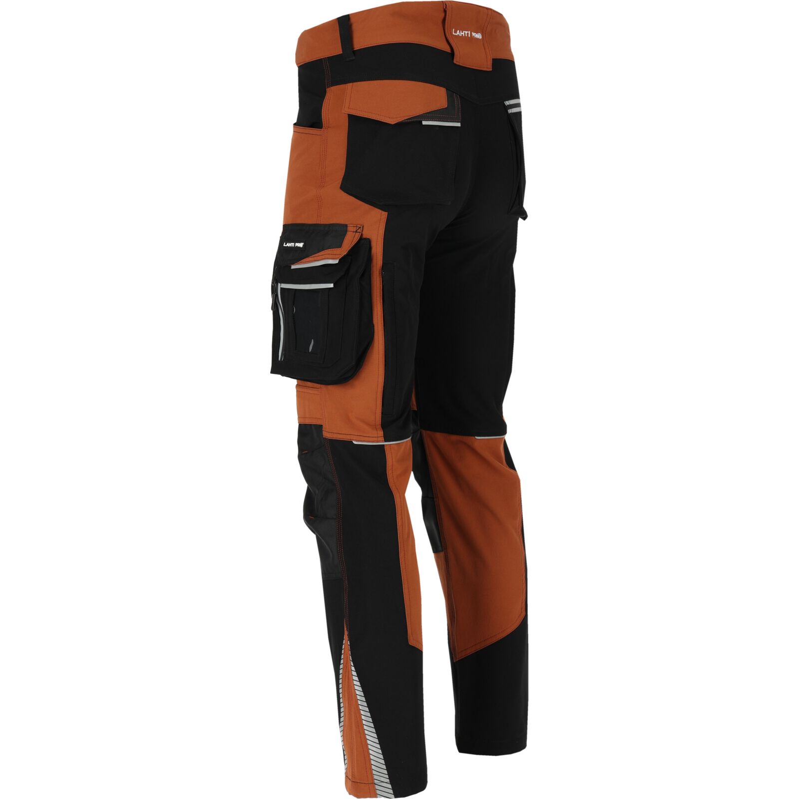 LahtiPro Arbetsbyxor Stretch Slim Fit, brub-svart, CE, LAHTI (Storlek : M) - 2