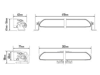 Lazer Linear 12 Std LED extraljusramp 15" (382 mm)