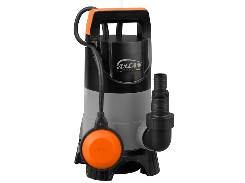 Vulcan Dränkbar pump för smutsigt vatten, 750W, 9m /7m