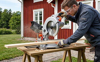 Kapsåg 1400W 210mm Klinga 5000 Varv/Min med Dammuppsamling VU1400, Vulcan