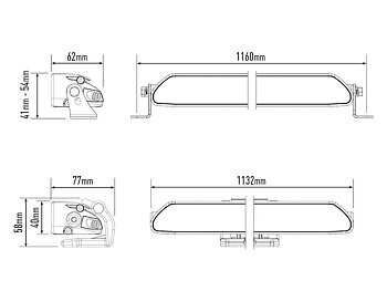 Lazer Linear 42 Std LED extraljusramp 45" (1132 mm)