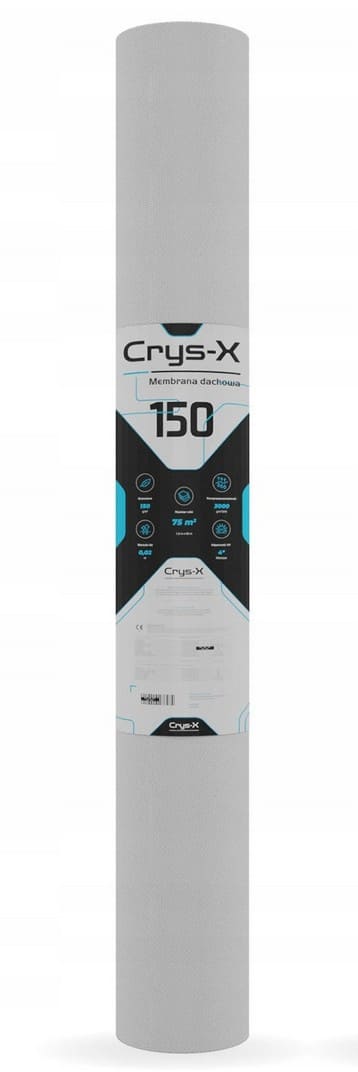 Takmembran, takduk, vindduk 150g rulle 1, 5 x 50m = 75m2 (vindskydd och regnskydd), Crys-X - 6