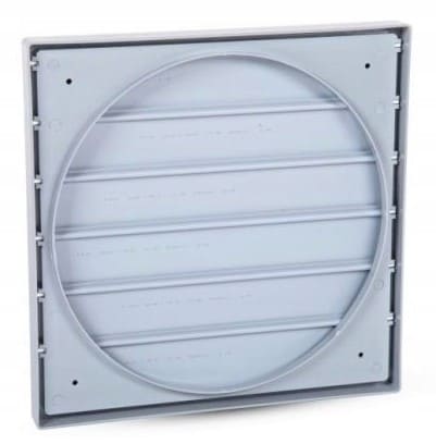 Harmann Ventilatoren Yttre Ventilationsgaller med Gravitationsjalusi 549 x 549 mm - 4