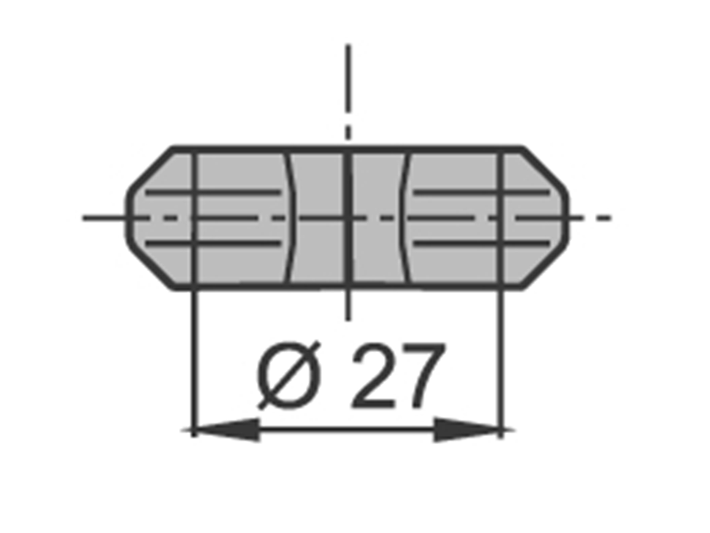 Nylonbussning 8,2 mm liten, nytt utförande