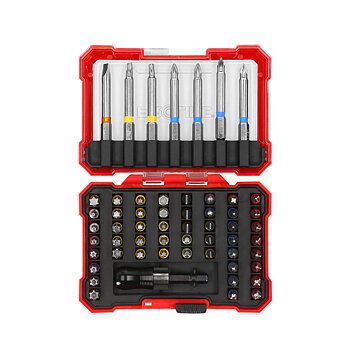 PROLINE TOOLS 57-delars Bitsats med Handtag, Proline