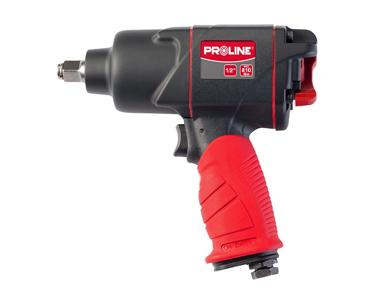 PROLINE TOOLS HD Tryckluftsdriven Mutterdragare 1/2810Nm Aluminium Gummihandtag, PROLINE HD