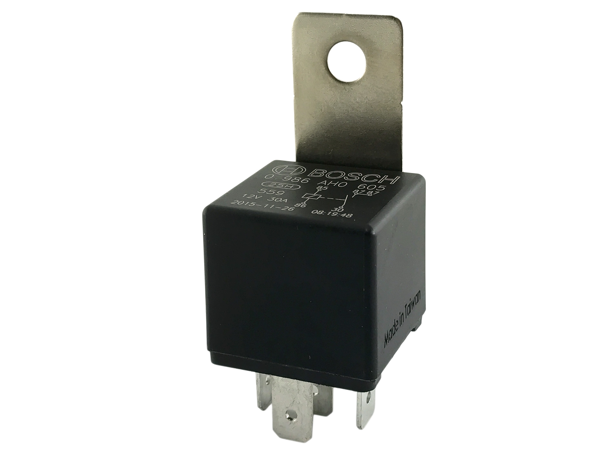 Relä Bosch 5-stifts 12V 30A m fäste - 2