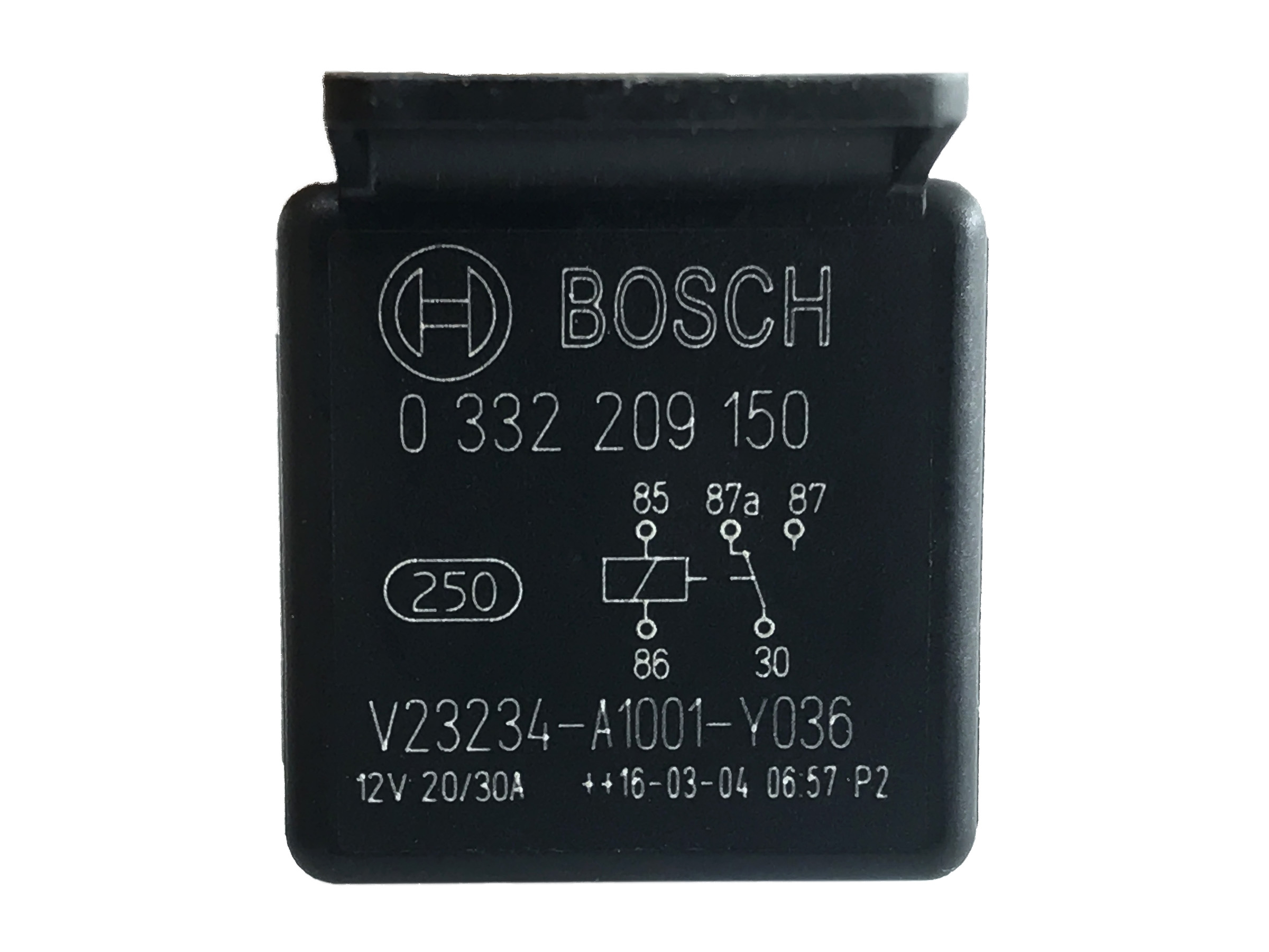 Växelrelä Bosch 5-stifts 12V 20/30A m fäste - 3