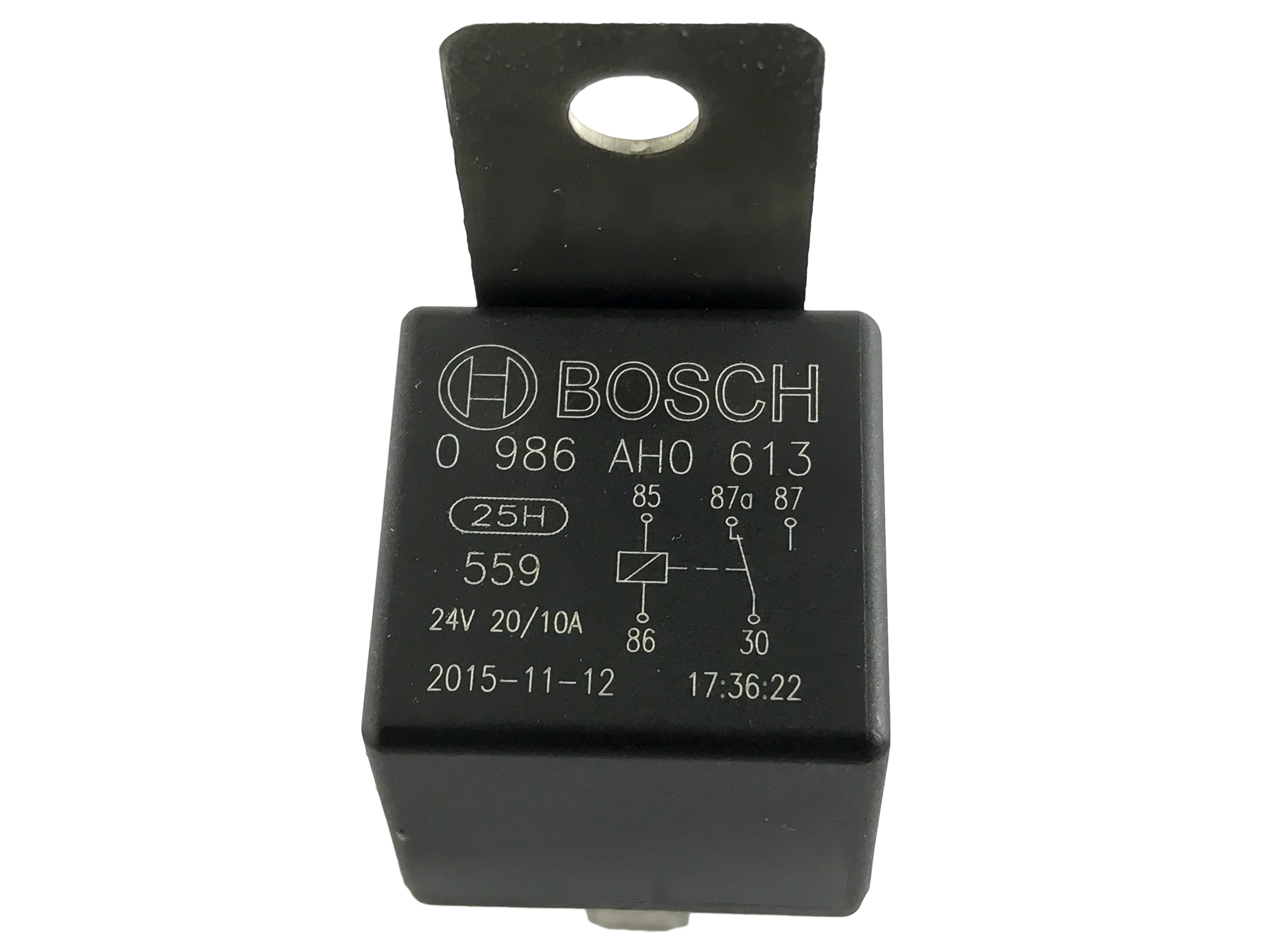 Växelrelä Bosch 5-stifts 24V 10/20A m fäste - 3