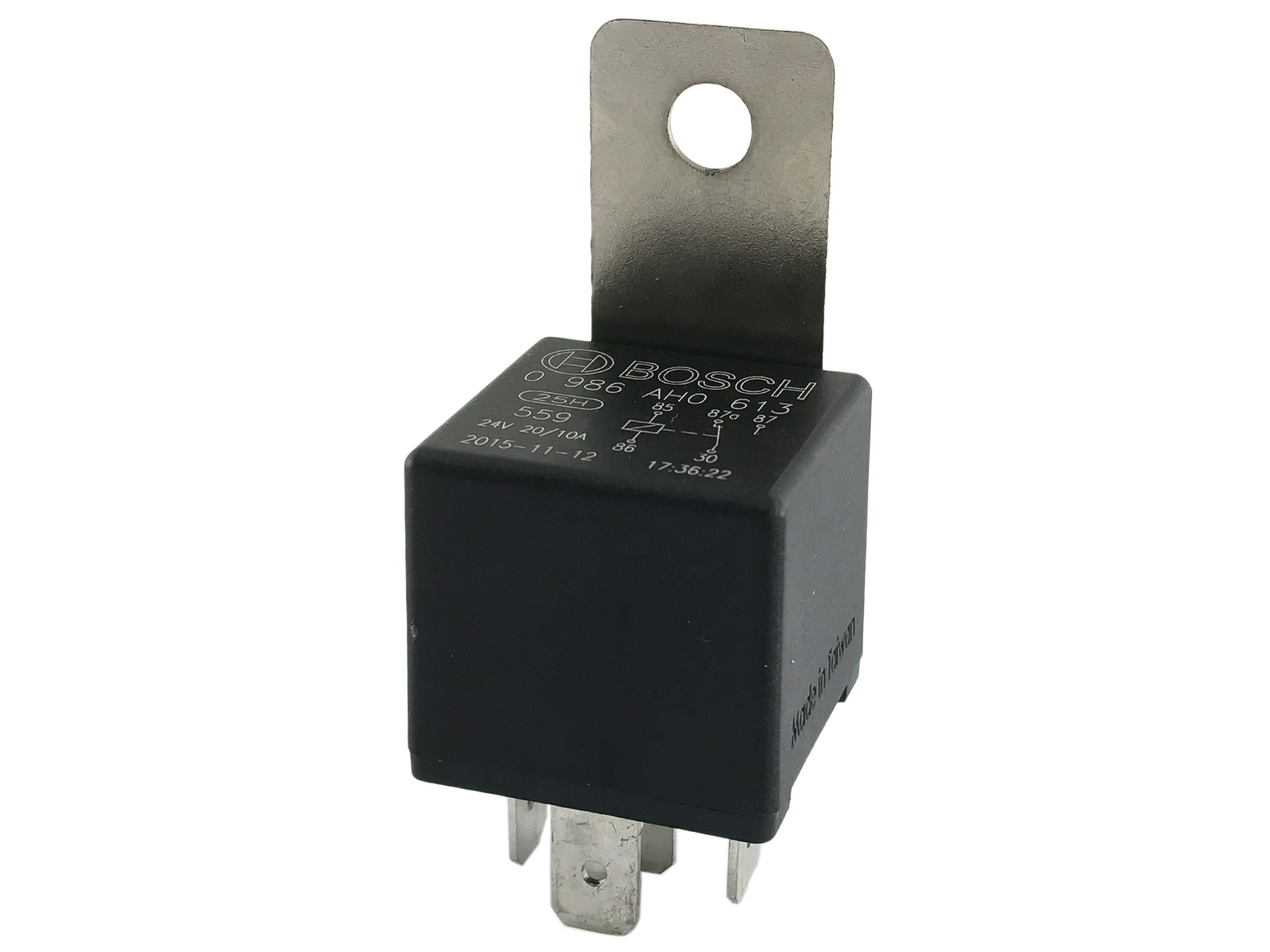Växelrelä Bosch 5-stifts 24V 10/20A m fäste - 2