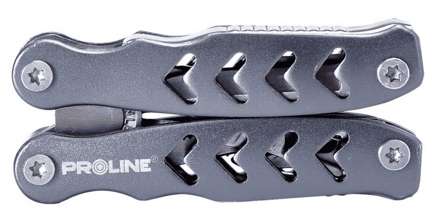 PROLINE TOOLS Multitång 9-i-1148 mm, Hopfällbar Kniv 15 cm, Rostfritt Stål, Aluminiumhandtag, Liner-Lock, Nylonfodral, Proline - 2