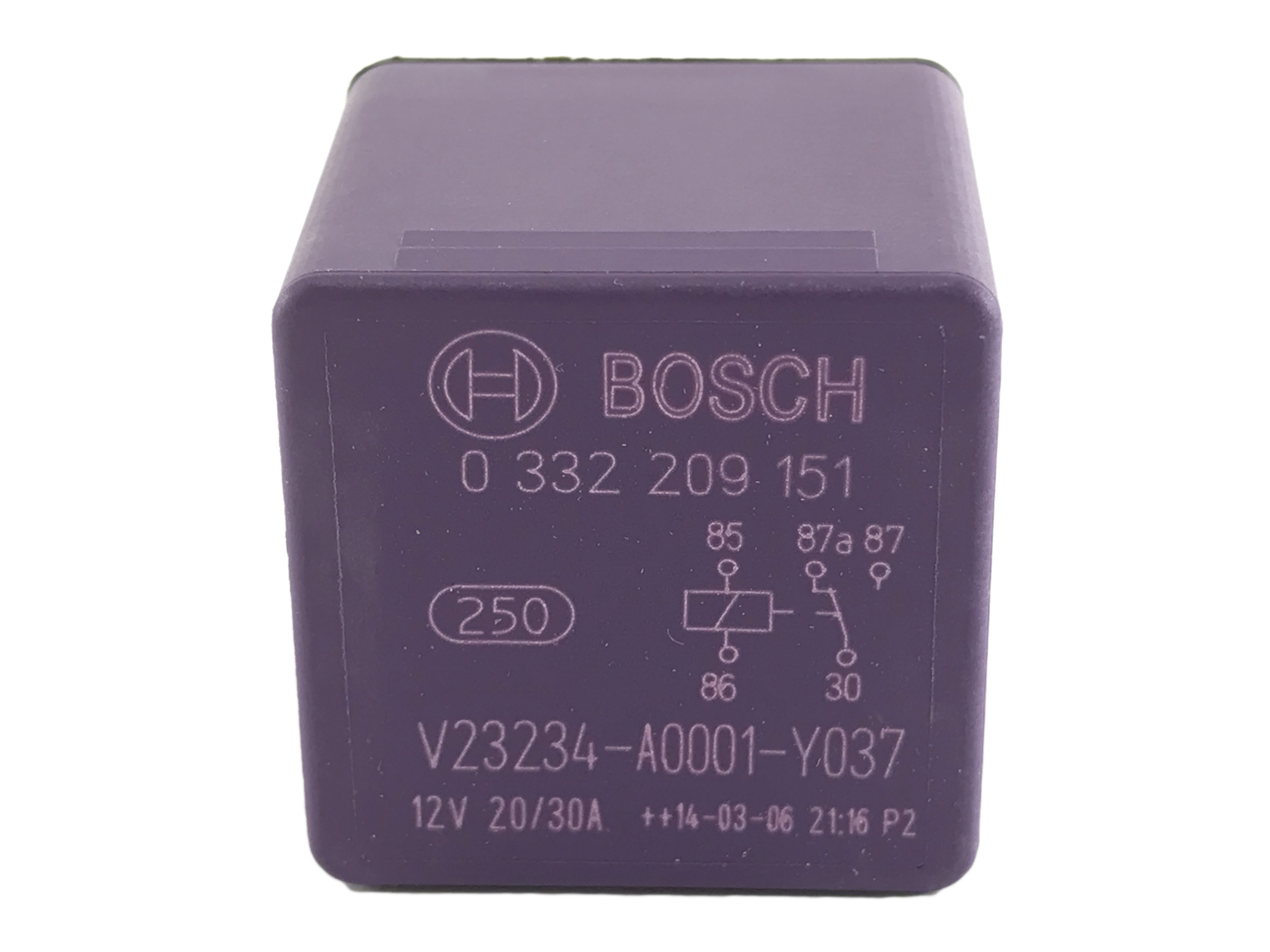 Minirelä Bosch 12V 20/30A u fäste - 3